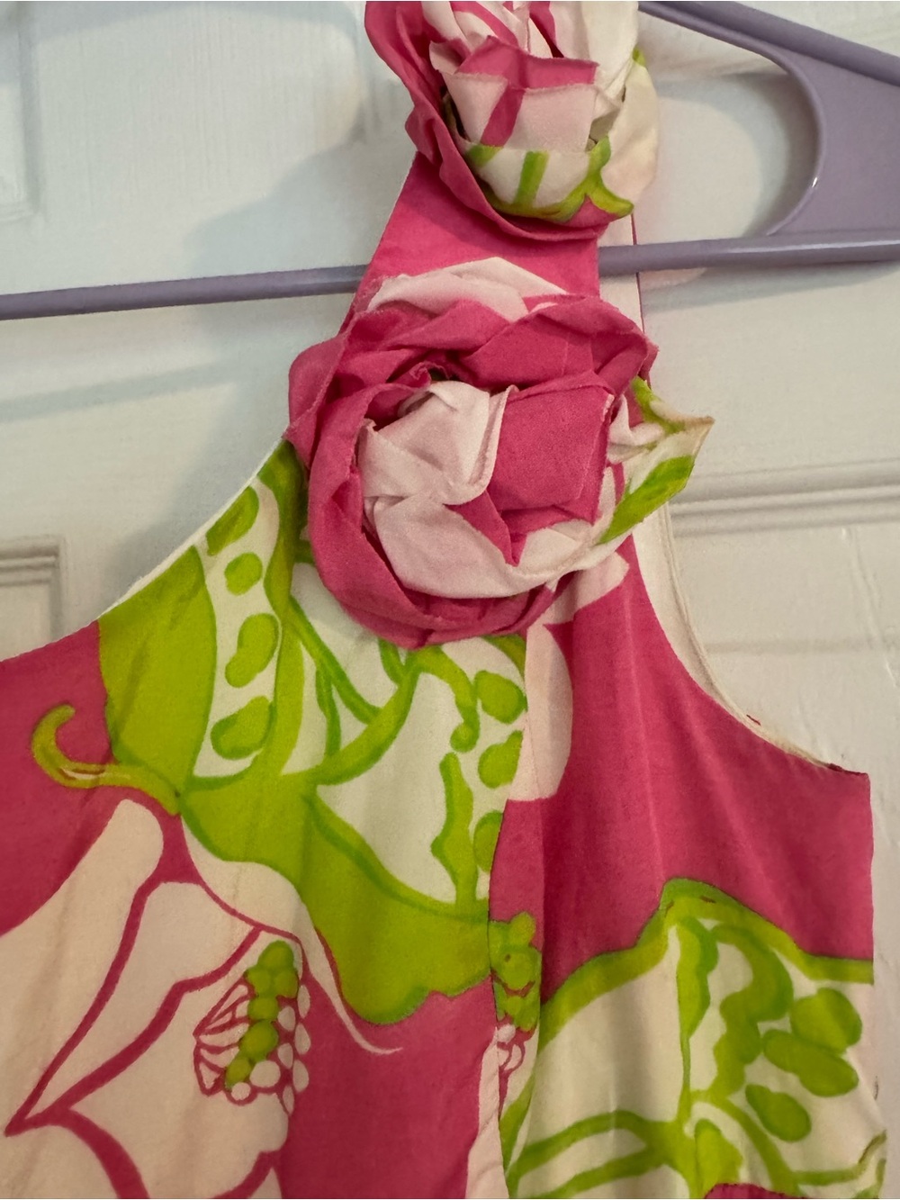 Lilly Pulitzer Vintage Silk Floral Print Maxi Dress Sz 2 - Picture 4 of 12